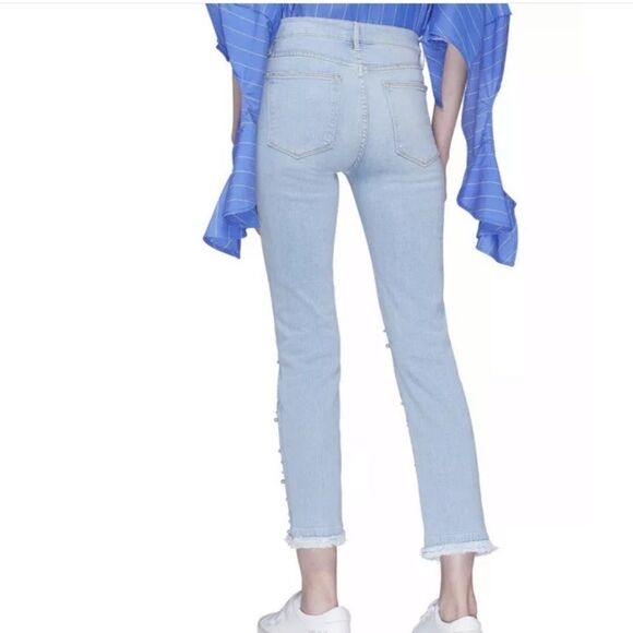 Frame Denim Le High Straight Leg Faux Pear… - Picture 4 of 12